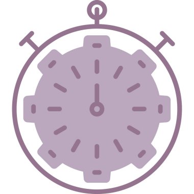 Saat simgesi, vektör illüstrasyonu