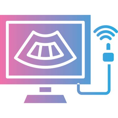 Sinyal simgesi, teknoloji ve internet temalı bilgisayar ve akıllı telefon, vektör illüstrasyonu