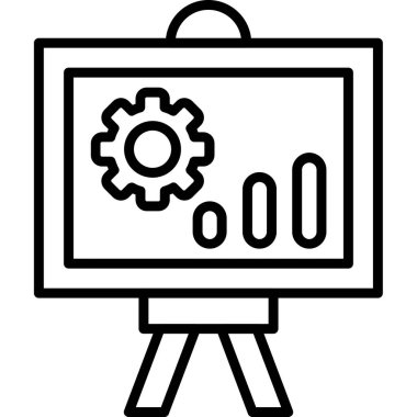 iş simgesi vektör illüstrasyonu