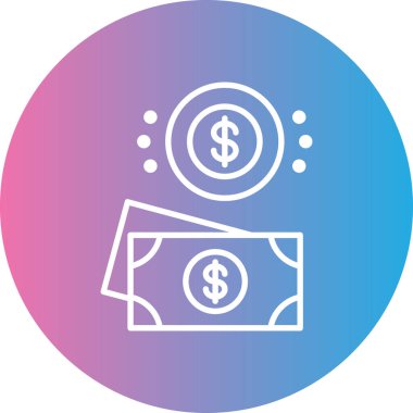 Dolar vektör simgesi modern basit tasarım