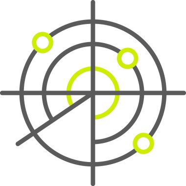 Hedef. Web simgesi basit illüstrasyon