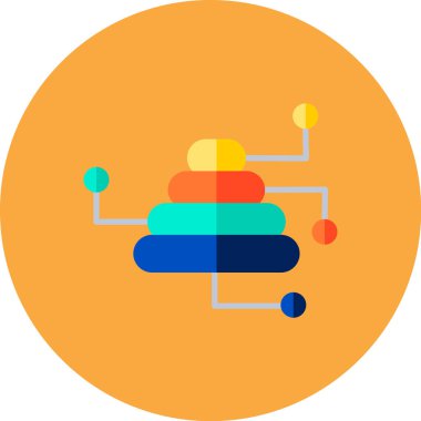 Bulut simgesi. Vektör çizimi. düz dizayn