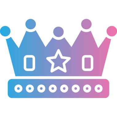 taç simgesi vektör illüstrasyonu