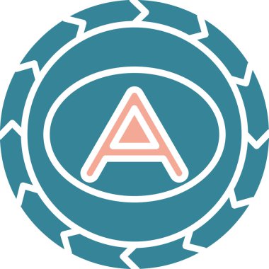 Modern bir simgenin vektör illüstrasyonu