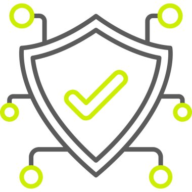 kalkan koruma vektörü simgesi