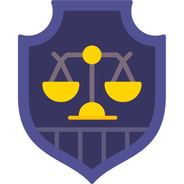 kanun simgesi vektör illüstrasyonu