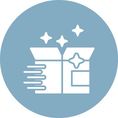 Noel hediyesi simgesi, basit vektör illüstrasyonu