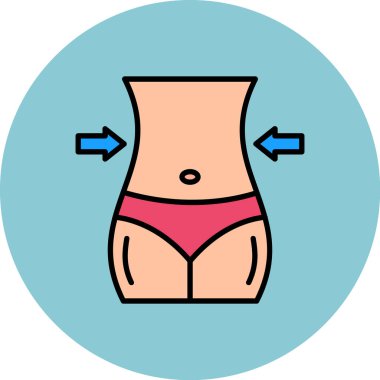 Pembe mayo giymiş bir kadının vektör çizimi