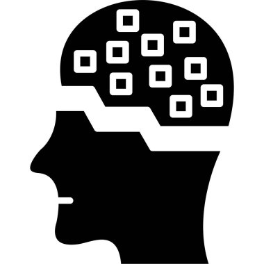 İnsan beyin vektör simgesi