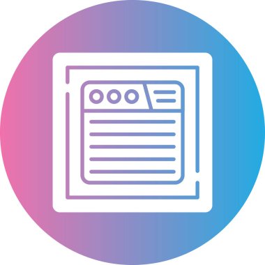 Belge. Web simgesi basit illüstrasyon
