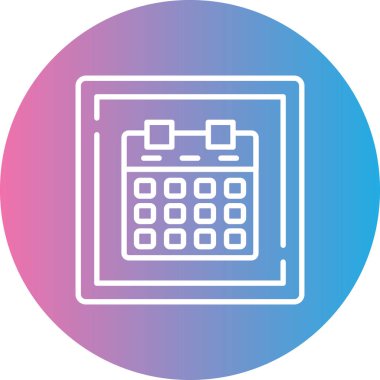 hesap makinesi simgesi, vektör illüstrasyonu