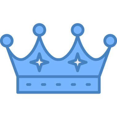 taç simgesi vektör illüstrasyonu