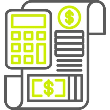 hesap makinesi simgesi, vektör illüstrasyonu