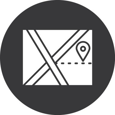 konum simgesi vektör illüstrasyonu