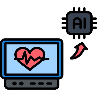 Yapay zeka robot simgesi