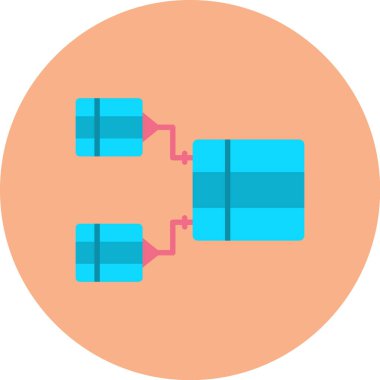 şebeke. Web simgesi basit illüstrasyon