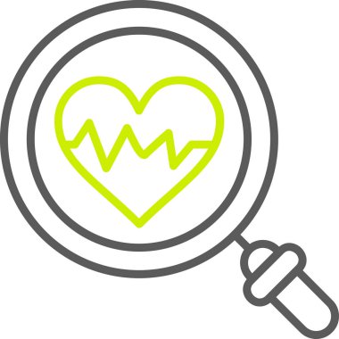 Aşk kalbi. Basit resimleme