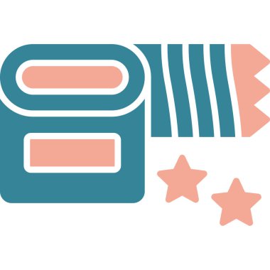 Bir yıldız simgesinin vektör illüstrasyonu