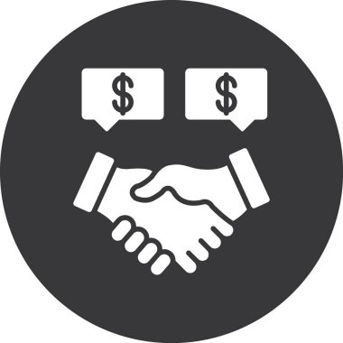 Dolar. Web simgesi basit illüstrasyon