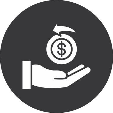 Kolayca düzenleyebilen ve düzenleyebilen Dolar Vektörü simgesi