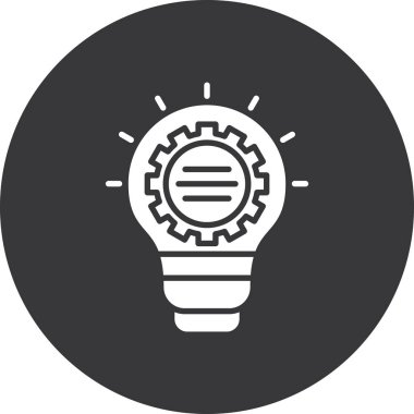 ampul simgesi vektör illüstrasyonu