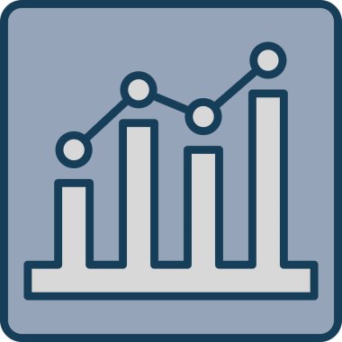 bar çizelgesi simgesi, vektör illüstrasyonu