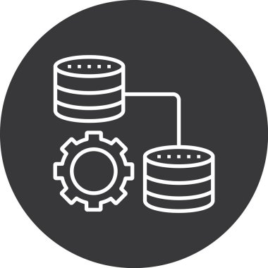 veritabanı simgesi çizimi