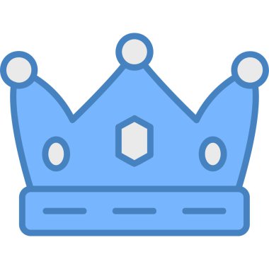 Taç. Web simgesi basit illüstrasyon