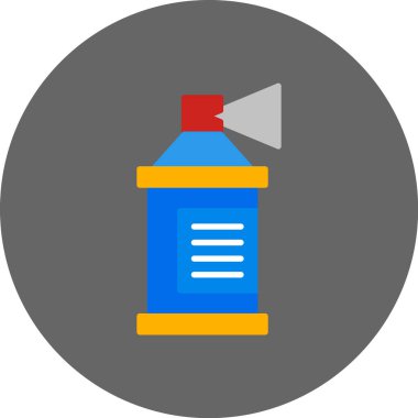 Boya Spreyi Simgesi, Basit Renk Vektörü İllüstrasyonu