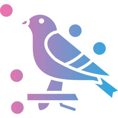 kuş vektör simgesi modern basit vektör illüstrasyonu