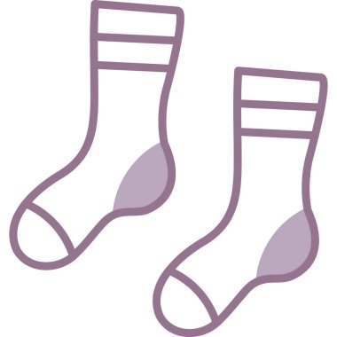 Çorap. Web simgesi basit illüstrasyon