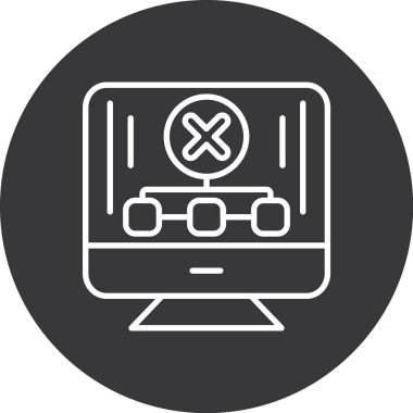 Modern simgenin vektör illüstrasyonu