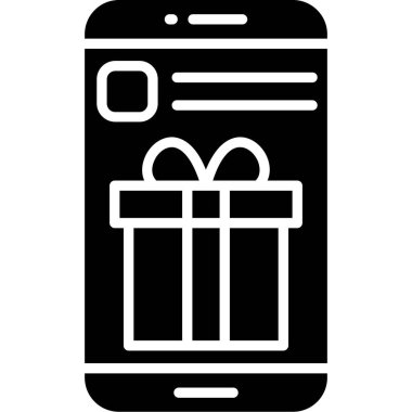 hediye simgesi vektör illüstrasyonu