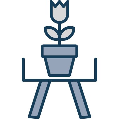 Kaktüs. Web simgesi basit illüstrasyon