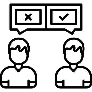 İnsan simgesinin vektör illüstrasyonu