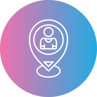 Konum simgesinin vektör illüstrasyonu