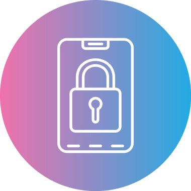 ikon vektör illüstrasyonunu kilitle