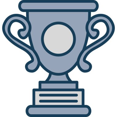 Şampiyon kupa simgesi - taslak biçiminde