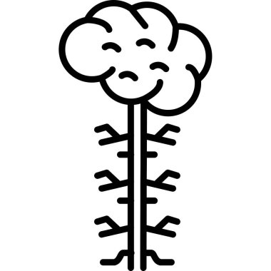 Ağaç. Web simgesi basit illüstrasyon