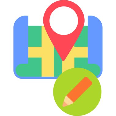 Harita konumu vektör simgesi