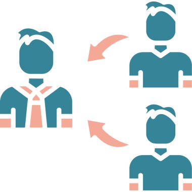 iş adamı simgesi vektör illüstrasyonu