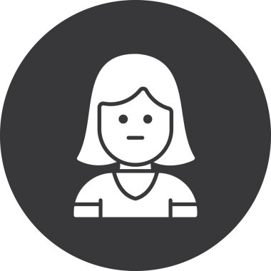 avatar kadın simgesi ana hatlarıyla