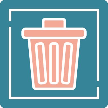 Bin simge vektör illüstrasyonu