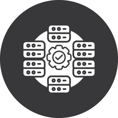 Kolayca düzenleyebilen ve düzenleyebilen Veritabanı Vektörü simgesi