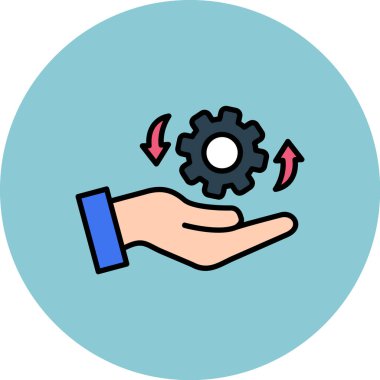 Simge vektör illüstrasyonu ayarlanıyor