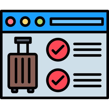 Bilet. Web simgesi basit illüstrasyon