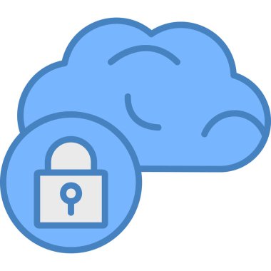 Bulut depolama simgesi. vektör illüstrasyonu