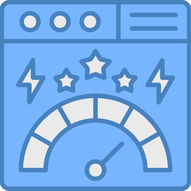 Enerji gücü simgesi, modern tasarım illüstrasyonu