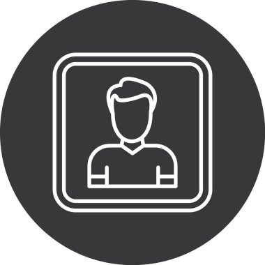 Adamım. Web simgesi basit tasarım