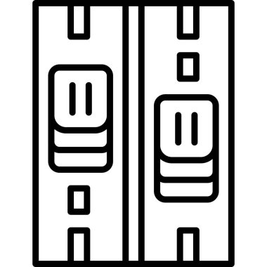 Bina. Web simgesi basit illüstrasyon